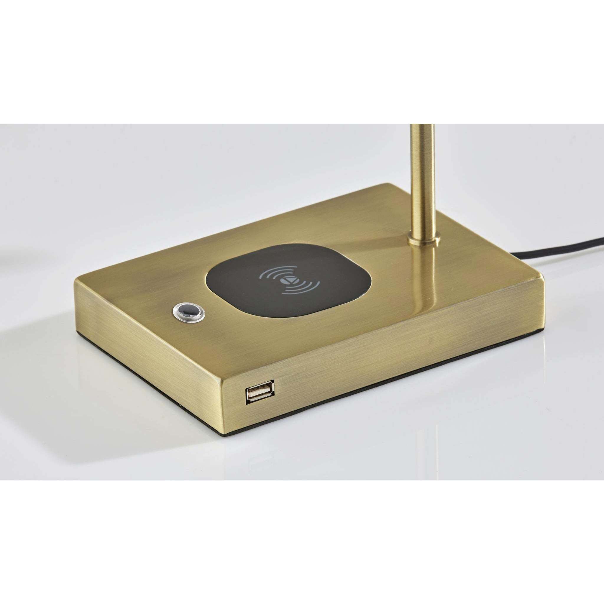 Collette 12.25 inch 4.00 watt Antique Brass Desk Lamp Portable Light