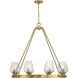 Carlton 8 Light 36 inch Warm Brass Chandelier Ceiling Light, Essentials