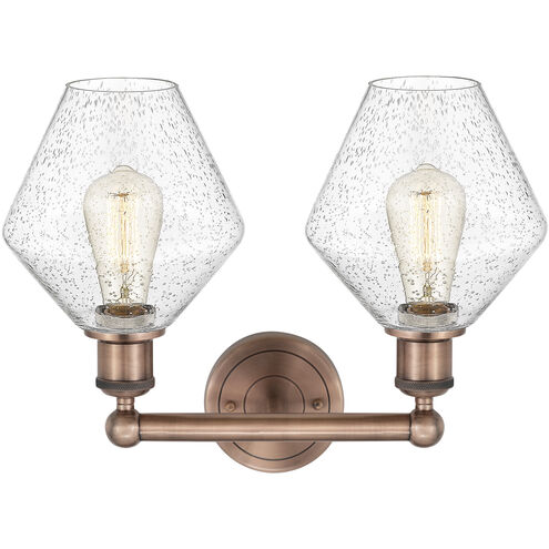 Cindyrella 2 Light 17 inch Antique Copper Bath Vanity Light Wall Light in Seedy