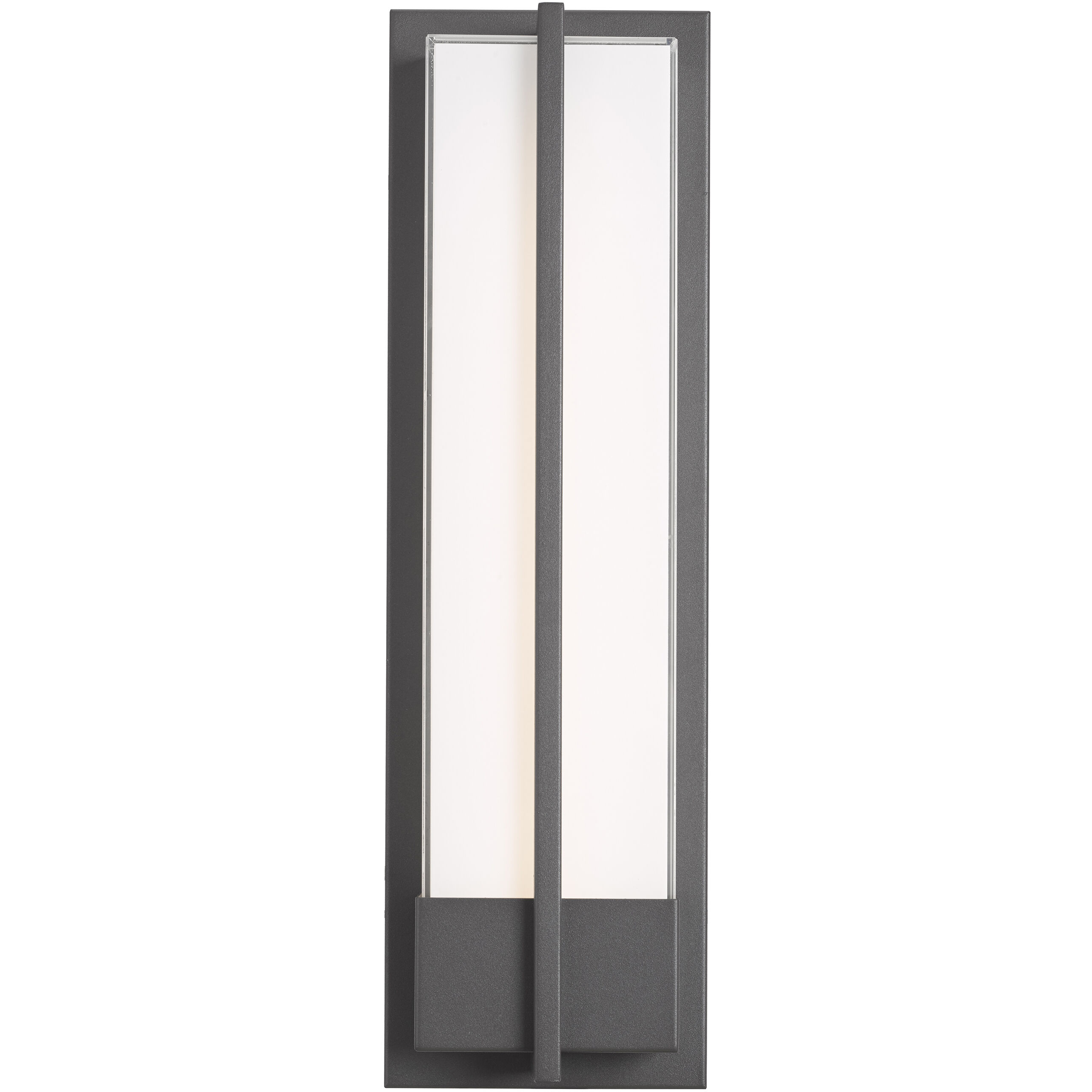 Neutron LED 20 inch Matte Black Outdoor Wall Light