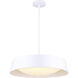 Adira LED 22 inch White Chandelier Ceiling Light
