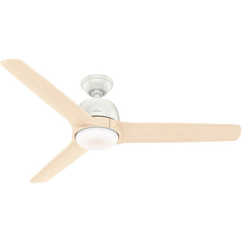 Norden 54 inch Fresh White with White Ash Featherwood Blades Ceiling Fan