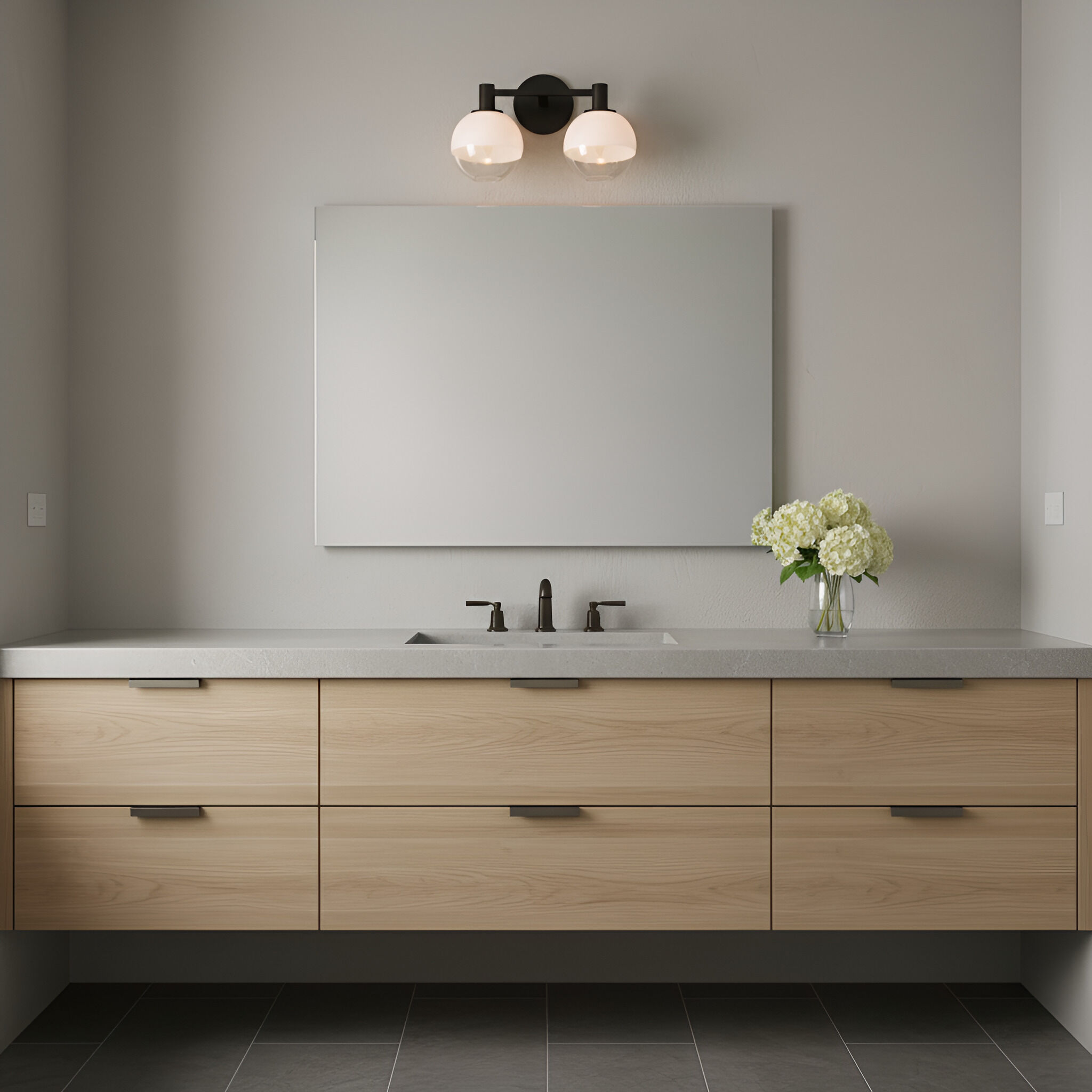 Sean Lavin Torian 2 Light 15 inch Aged Iron Bath Vanity Wall Light