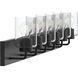 Merry 6 Light 48 inch Black Bath Vanity Wall Light
