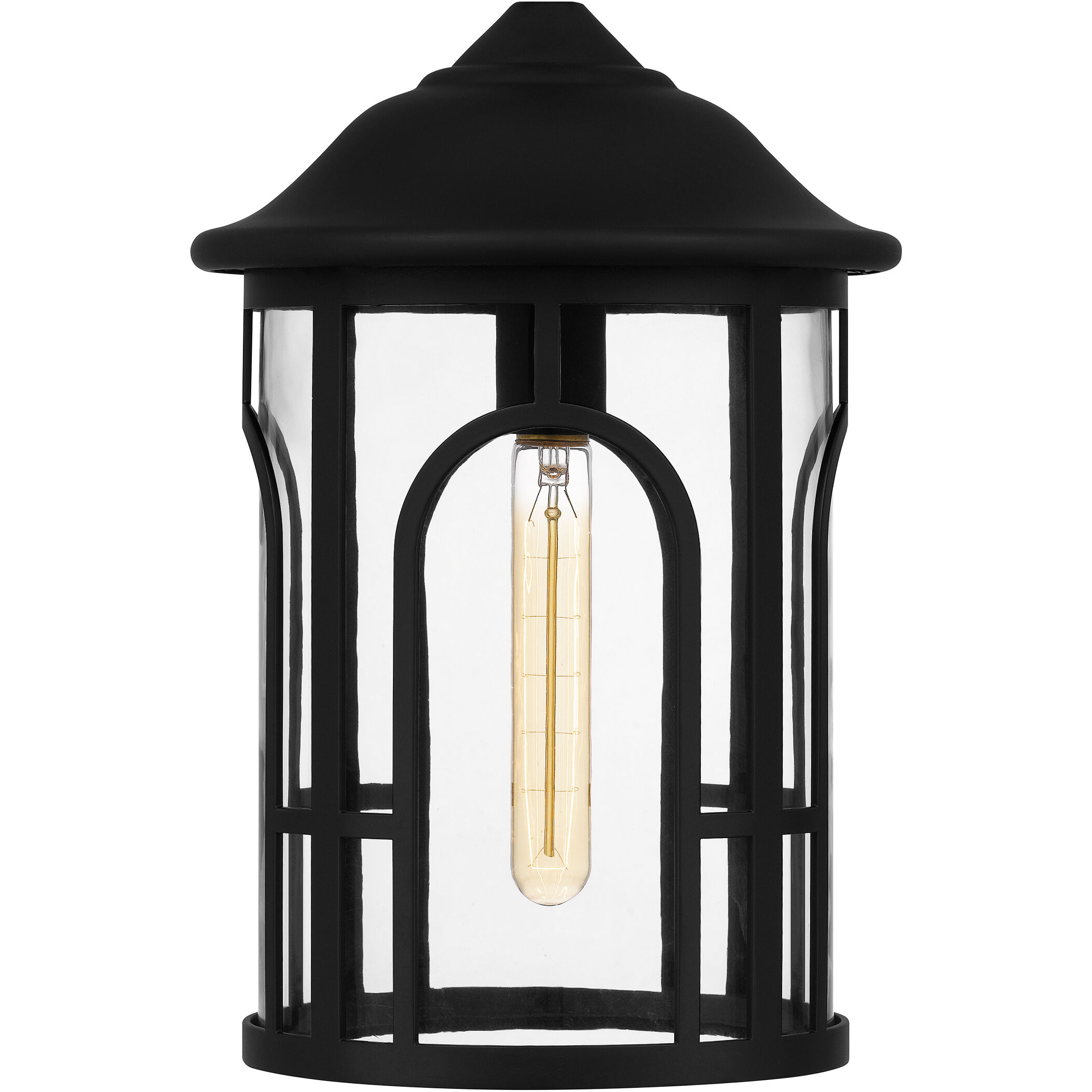 Brampton 1 Light 9.5 inch Matte Black Outdoor Hanging Lantern