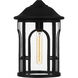 Brampton 1 Light 10 inch Matte Black Outdoor Hanging Lantern