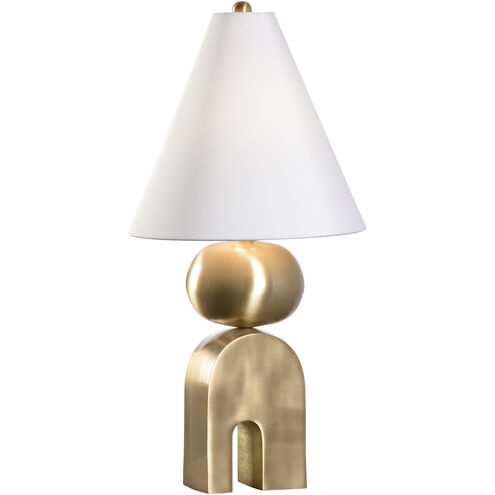 Stacis 17.5 inch 100.00 watt Gold Table Lamp Portable Light