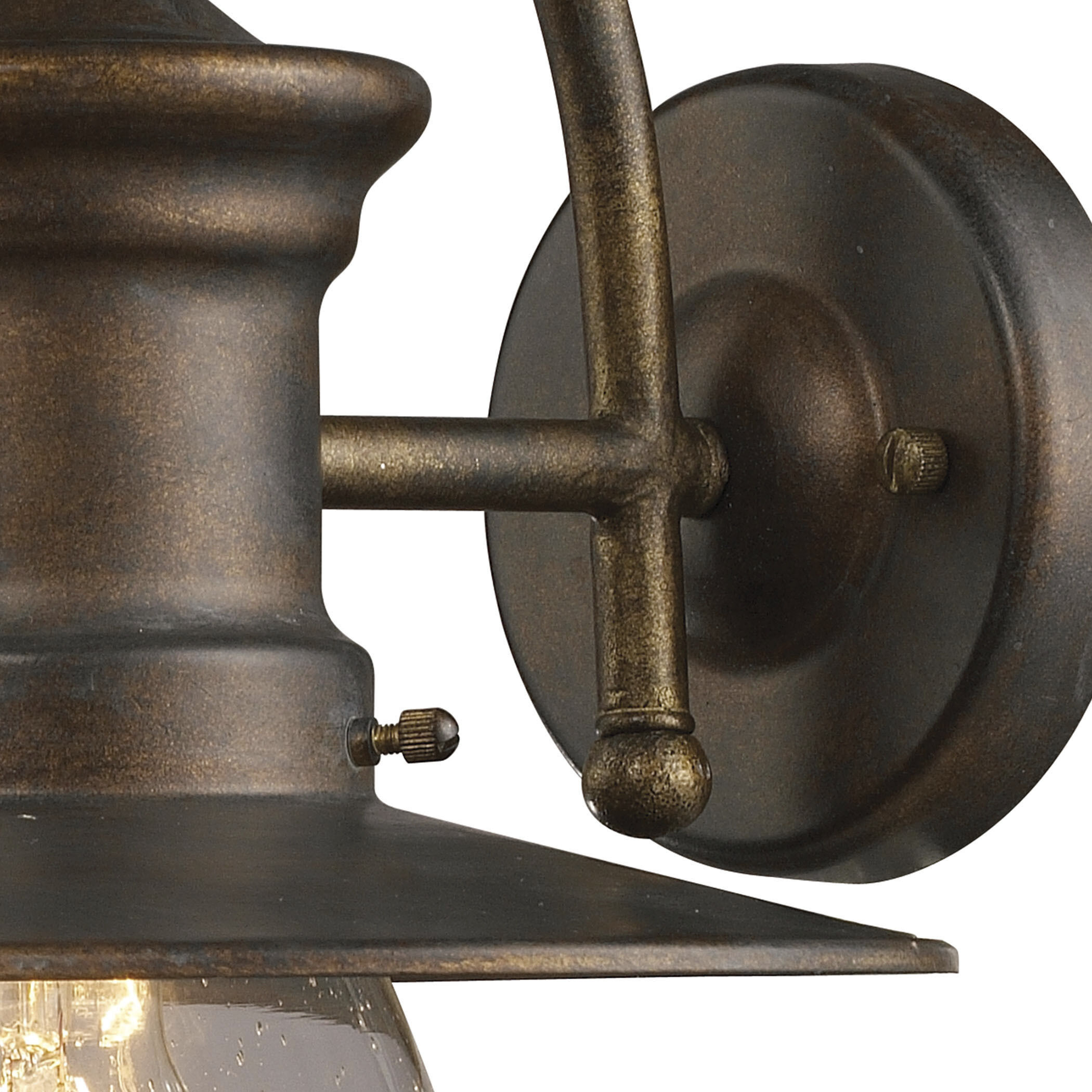 Maritime 1 Light 12 inch Hazelnut Bronze Outdoor Sconce