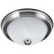 Signature 2 Light 11 inch Brushed Pewter Flushmount Ceiling Light