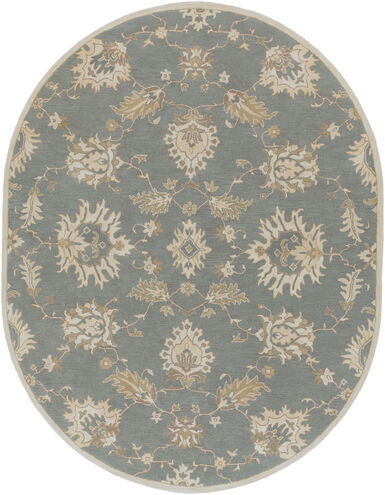 Edda 120 X 96 inch Medium Gray Rug, Oval