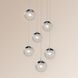 Champagne Bubbles LED 12 inch Polished Chrome Pendant Ceiling Light