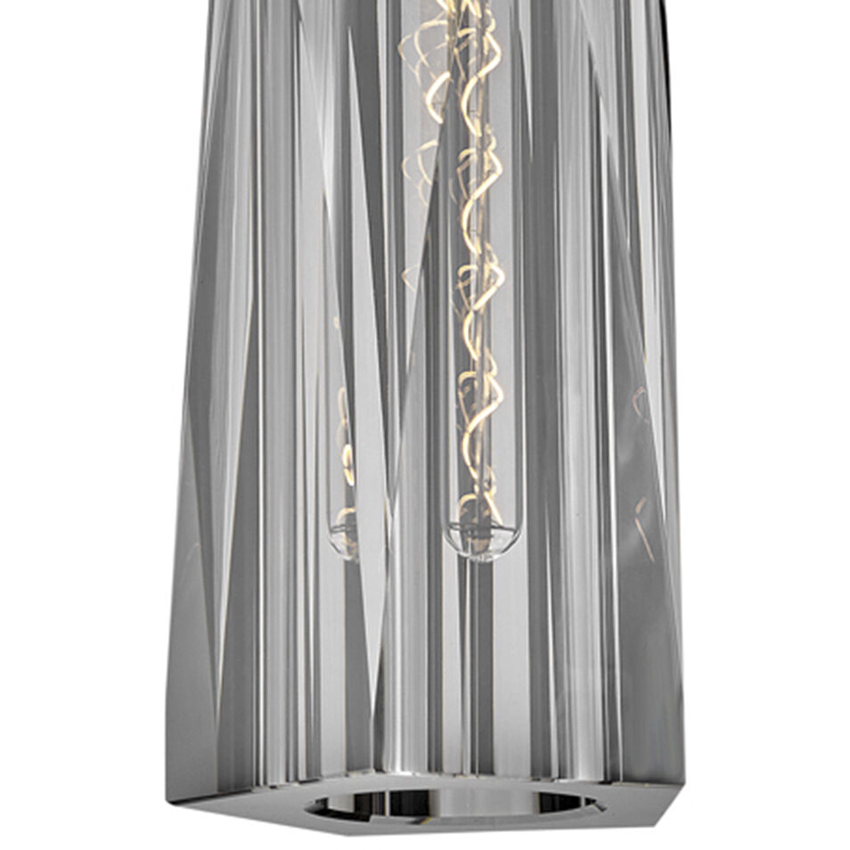 Cosette LED 5 inch Heritage Brass Sconce Wall Light in Heritage Brass / Smoke