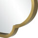 Athena 32 X 24 inch Brushed Brass Mirror