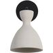 Aethera LED 8.63 inch White Sandstone Cement Outdoor Wall Sconce
