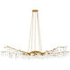 Forest Light 10 Light 62 inch Washed Lucerne Gold Chandelier Ceiling Light, Aviva Stanoff Collection