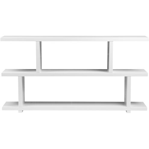 Miri 63 X 33 X 11 inch White Shelf, Small