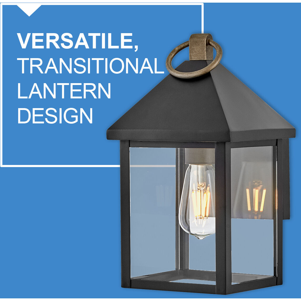 Rhett LED 13 inch Black Outdoor Wall Mount