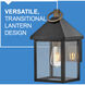 Rhett LED 13 inch Black Outdoor Wall Mount