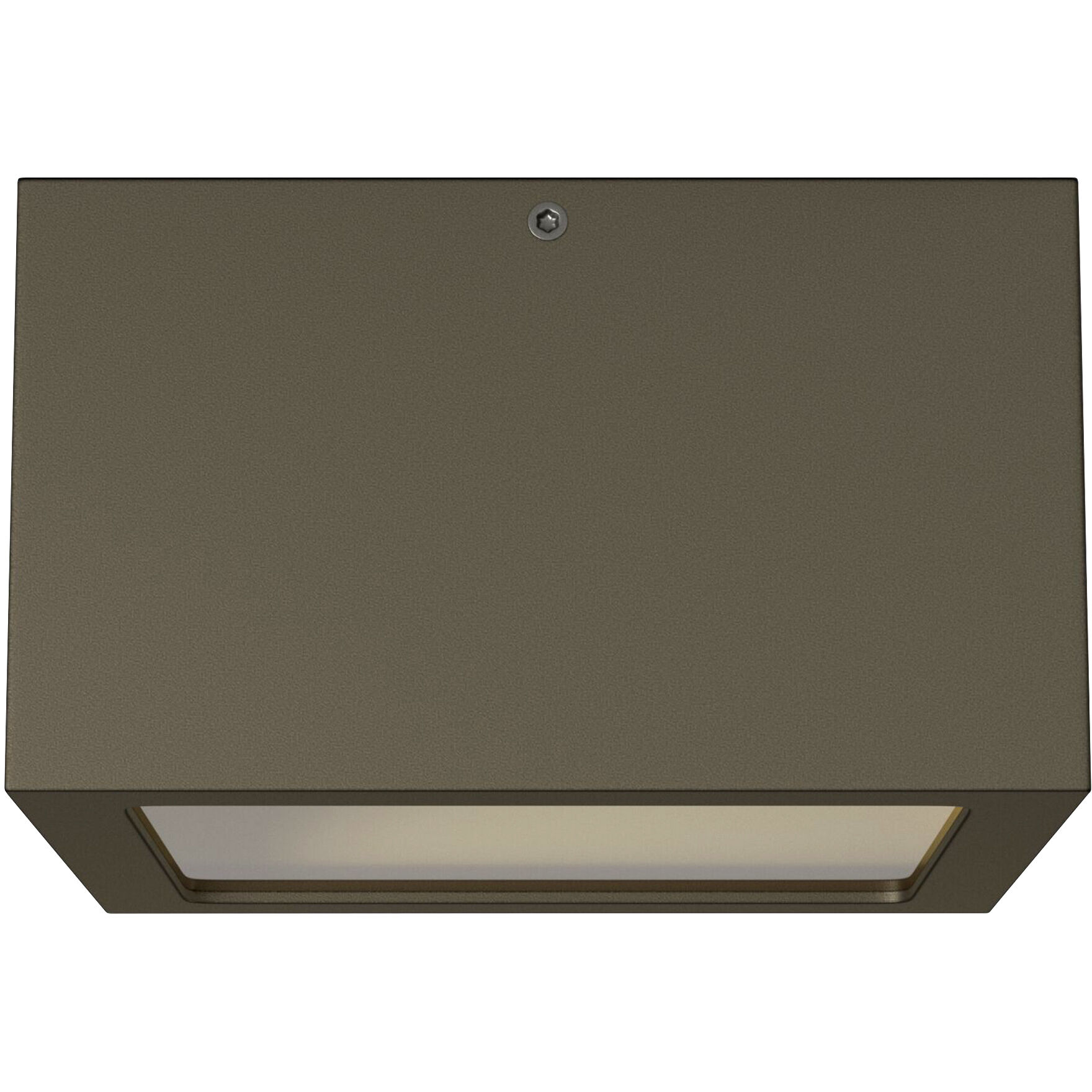 Kube LED 6 inch Bronze Outdoor Flush Mount