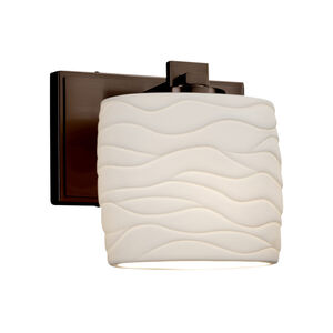 Limoges 1 Light 7 inch ADA Wall Sconce Wall Light in Brushed Nickel, Bamboo, Incandescent