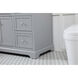 Franklin 42 X 22 X 35 inch Grey Bathroom Vanity Cabinet
