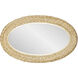 Athena 40.25 X 24.25 inch French Gold with Natural Seagrass Wall Mirror