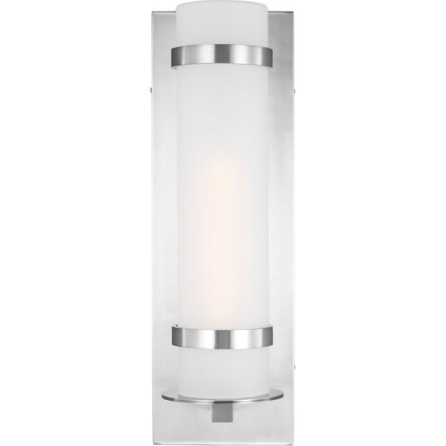 Alban 1 Light 24.63 inch Satin Aluminum Outdoor Wall Lantern, Large