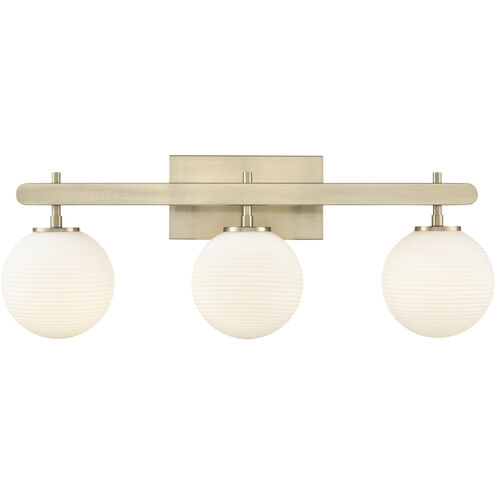 Coretta 3 Light 26 inch Modern Gold Vanity Light Wall Light