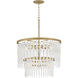 Rubina 10 Light 26 inch Burnished Gold Chandelier Ceiling Light