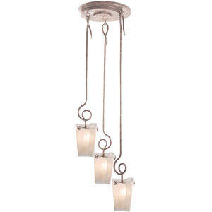 Tribecca 3 Light 24 inch Pearl Silver Pendant Ceiling Light in Frost (FROST)