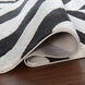 Optika 36 X 24 inch Black/White Rug in 2 x 3
