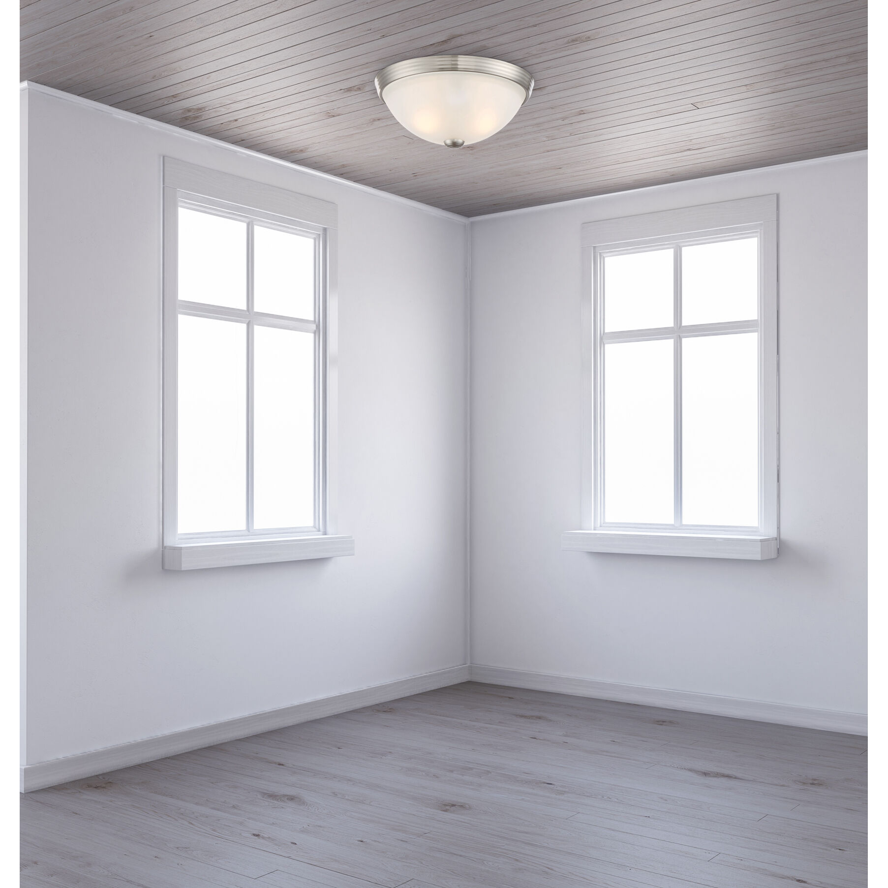 Stella 2 Light 11 inch Satin Nickel Flush Mount Ceiling Light, Essentials