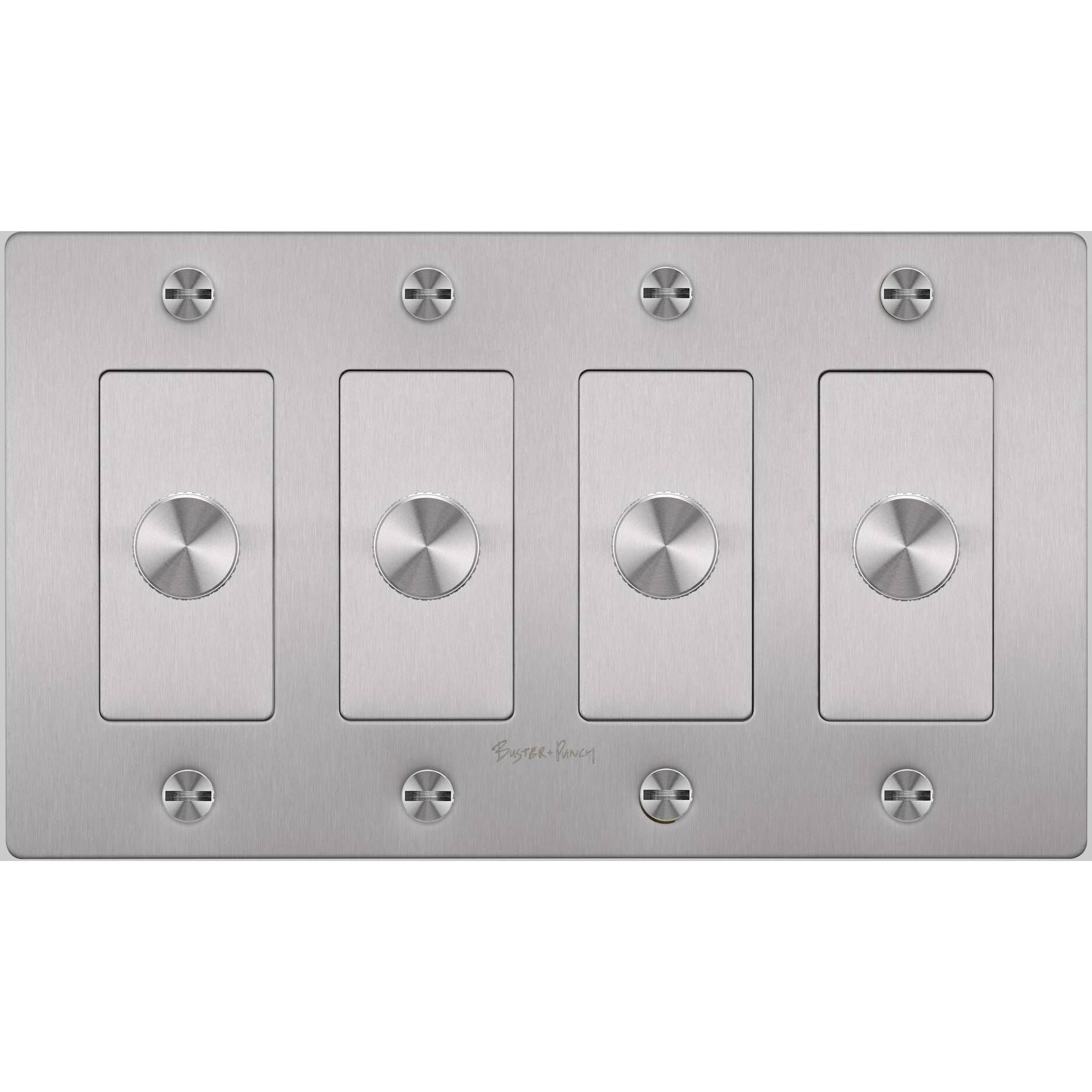 4G 100-120 Steel Dimmer Switch, LED