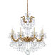 La Scala 8 Light 25 inch French Gold Chandelier Ceiling Light