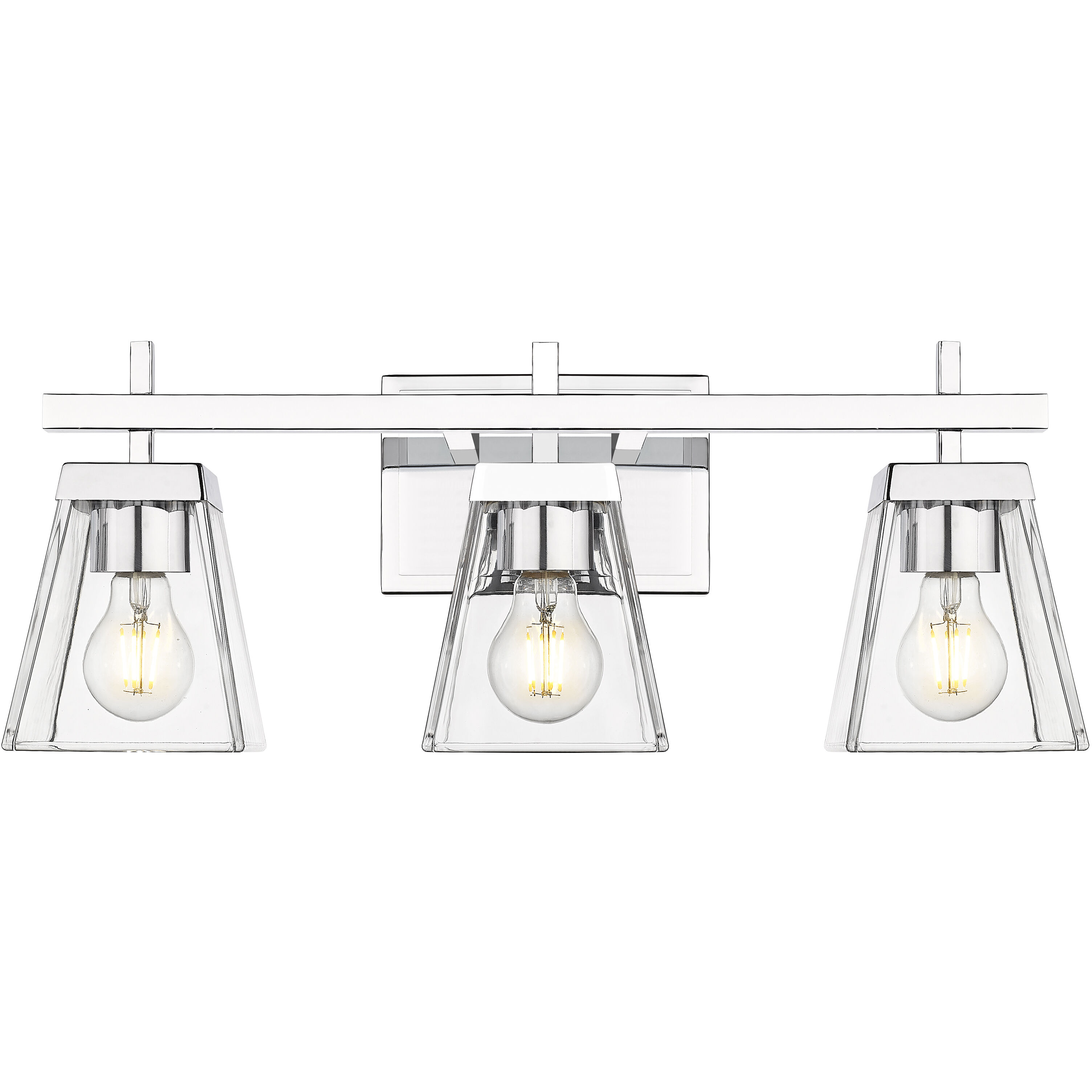 Lauren 3 Light 22 inch Chrome Vanity Wall Light