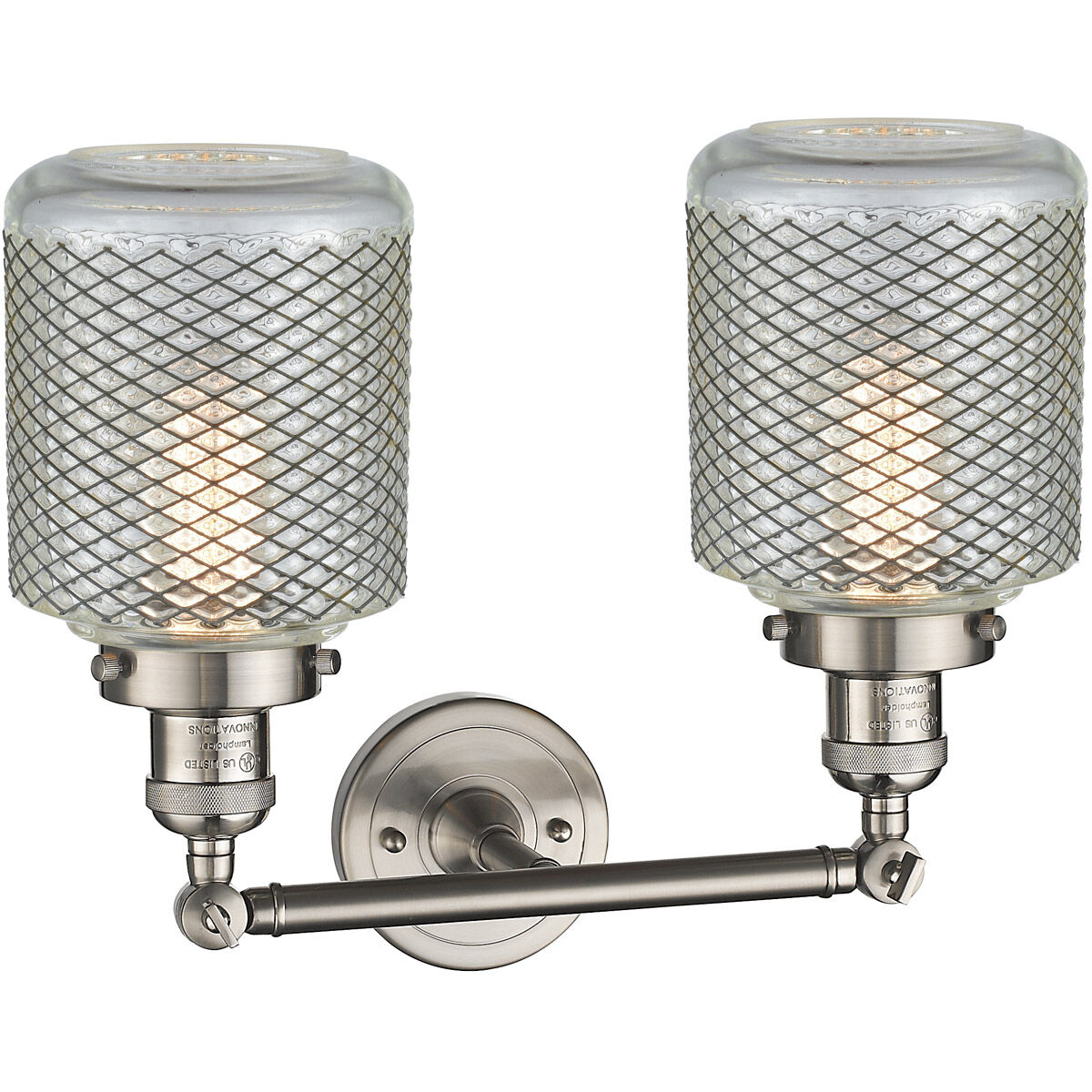 Franklin Restoration Stanton 2 Light 16 inch Brushed Satin Nickel Bath Vanity Light Wall Light, Franklin Restoration