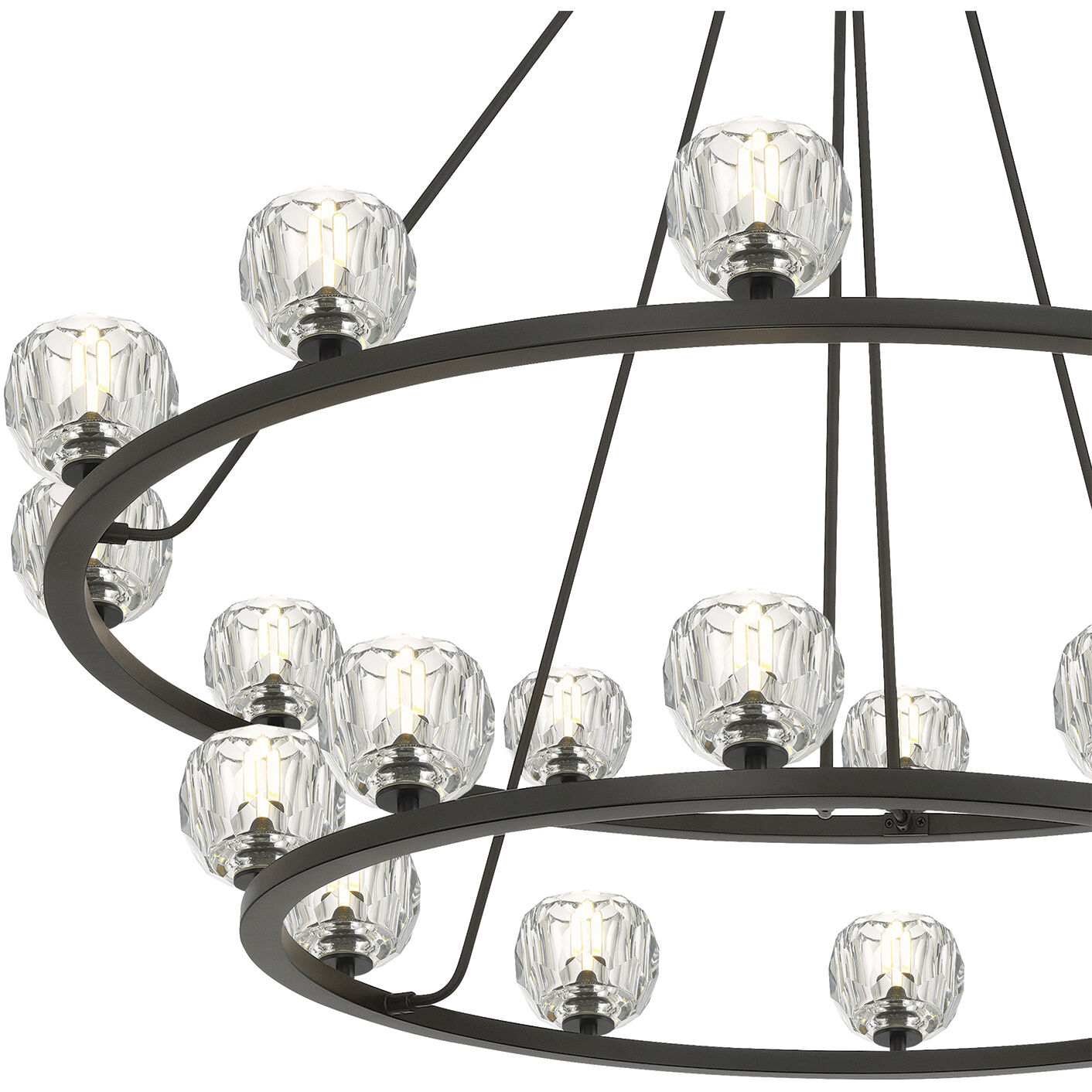 Aragon 22 Light 48 inch Matte Black Chandelier Ceiling Light