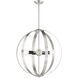 Modesto 5 Light 24 inch Brushed Nickel Chandelier Ceiling Light