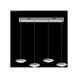 Galaxy LED 7 inch Silver Crystal Chandelier Ceiling Light