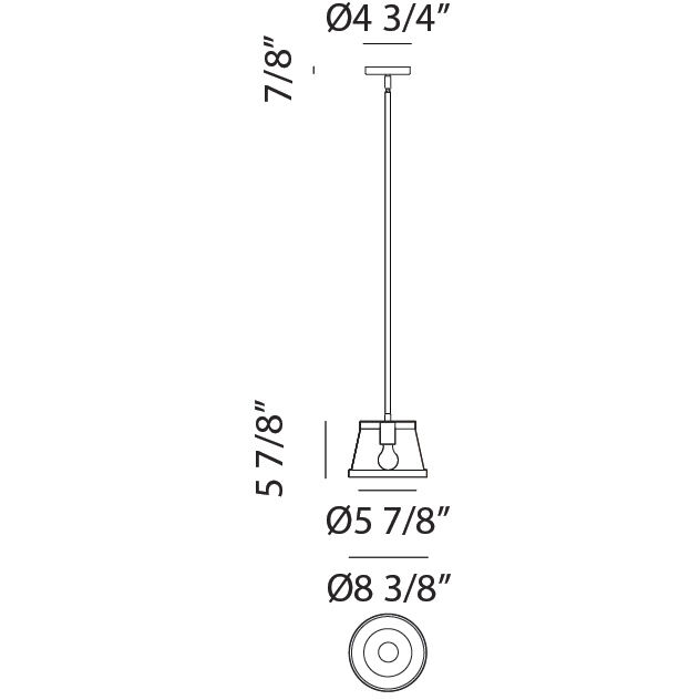Caske 1 Light 8.38 inch White Pendant Ceiling Light in White and Aged Gold Brass