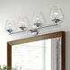 Willow 4 Light 36 inch Polished Chrome Vanity Sconce Wall Light