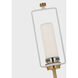 AERIN Lineham 29.5 inch 5.00 watt Crystal and Hand-Rubbed Antique Brass Cordless Table Lamp Portable Light