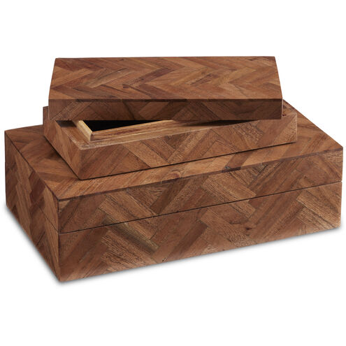 Alfeo 10.5 inch Natural Boxes, Set of 2