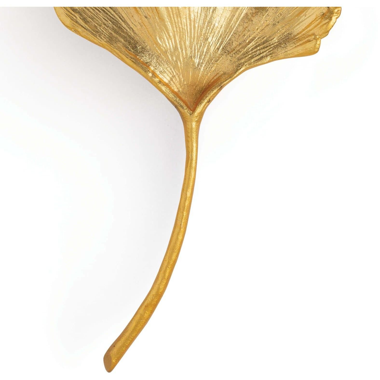 Ginkgo 2 Light 9 inch Gold Wall Sconce Wall Light, Large