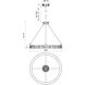 Kensington LED 30 inch Vintage Brass Pendant Ceiling Light