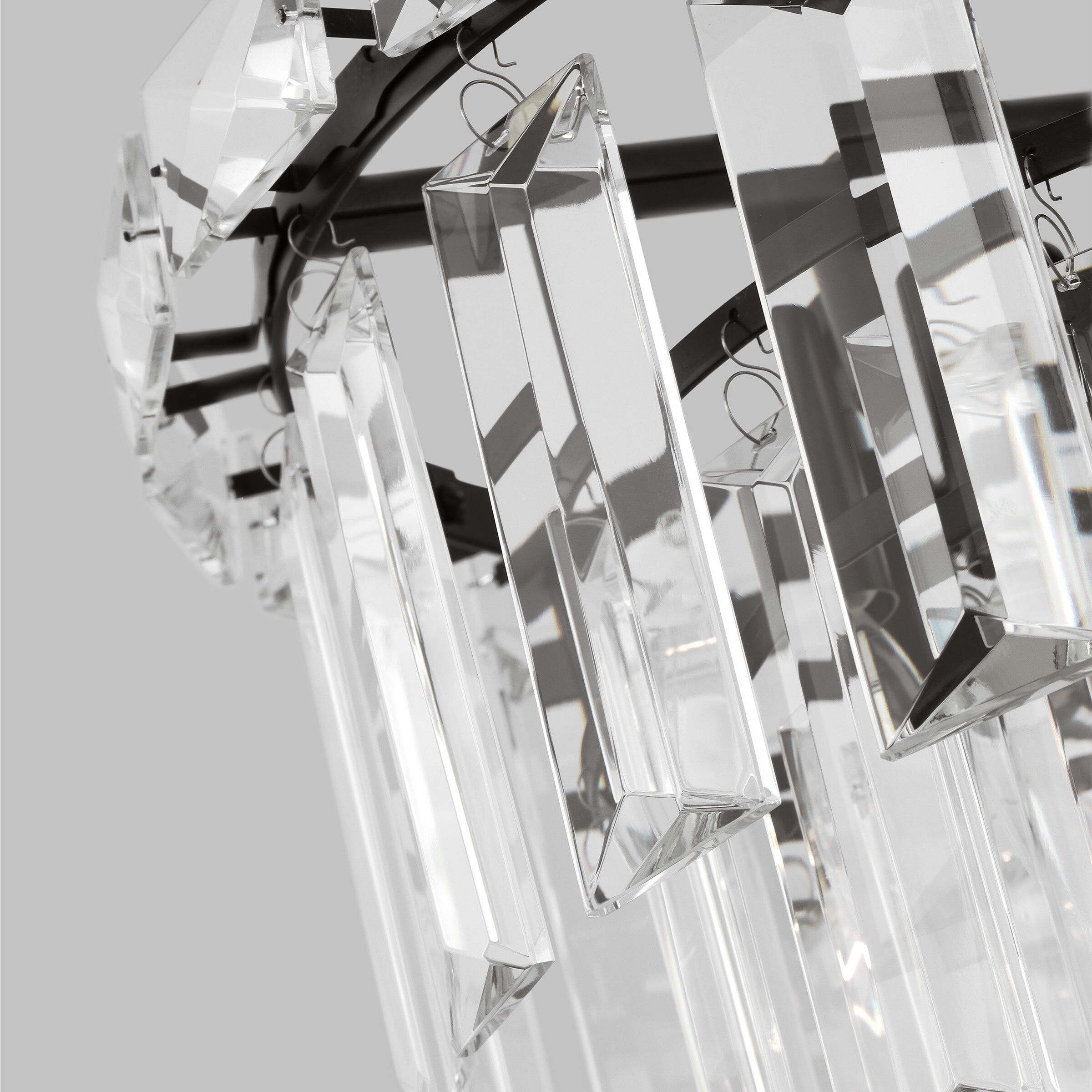 C&M by Chapman & Myers Arden 4 Light 16.13 inch Aged Iron Chandelier Ceiling Light