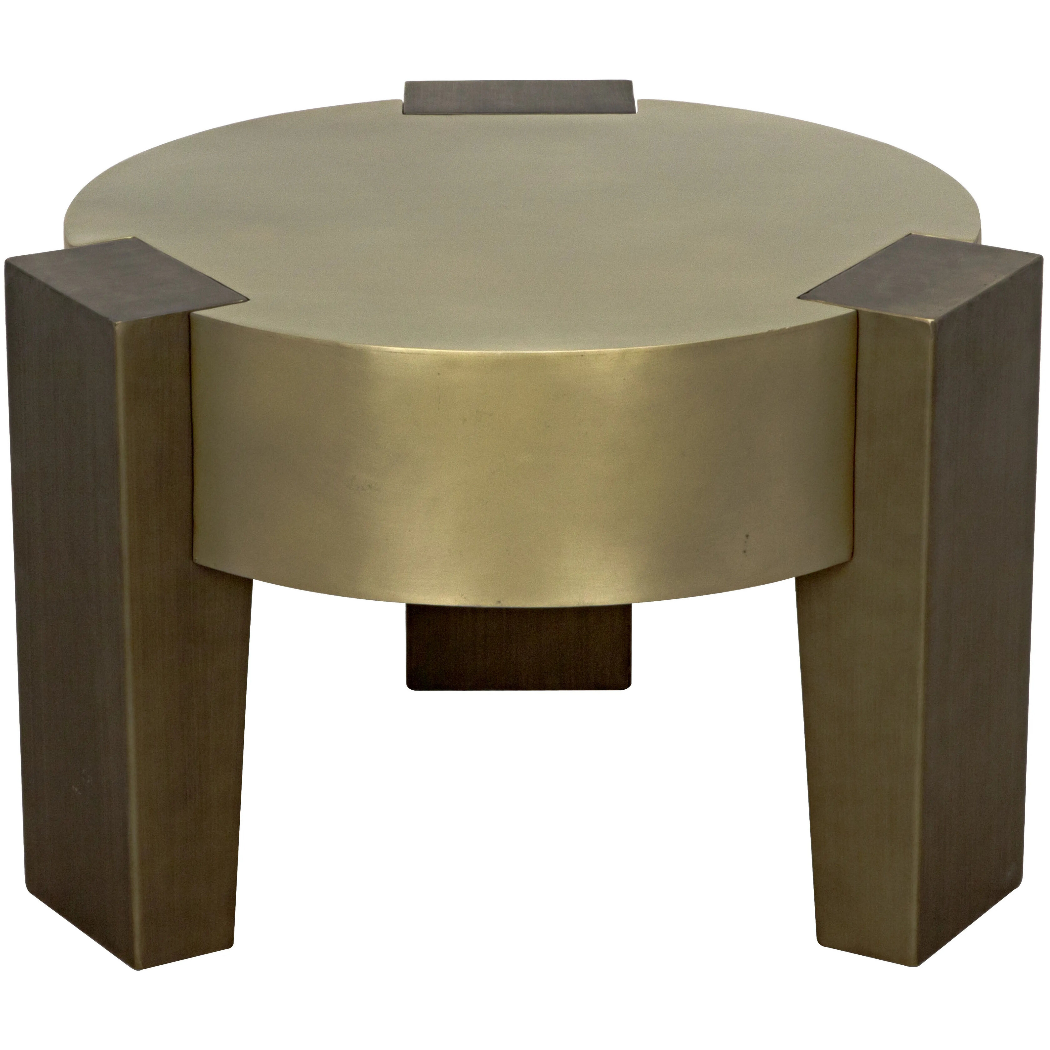 Carrusel 27.5 X 27.5 inch Antique Brass and Aged Brass Coffee Table