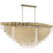 Bloomfield LED 29 inch Antique Brush Gold Chandelier Ceiling Light