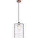 Ballston Cobbleskill LED 9 inch Antique Copper Mini Pendant Ceiling Light
