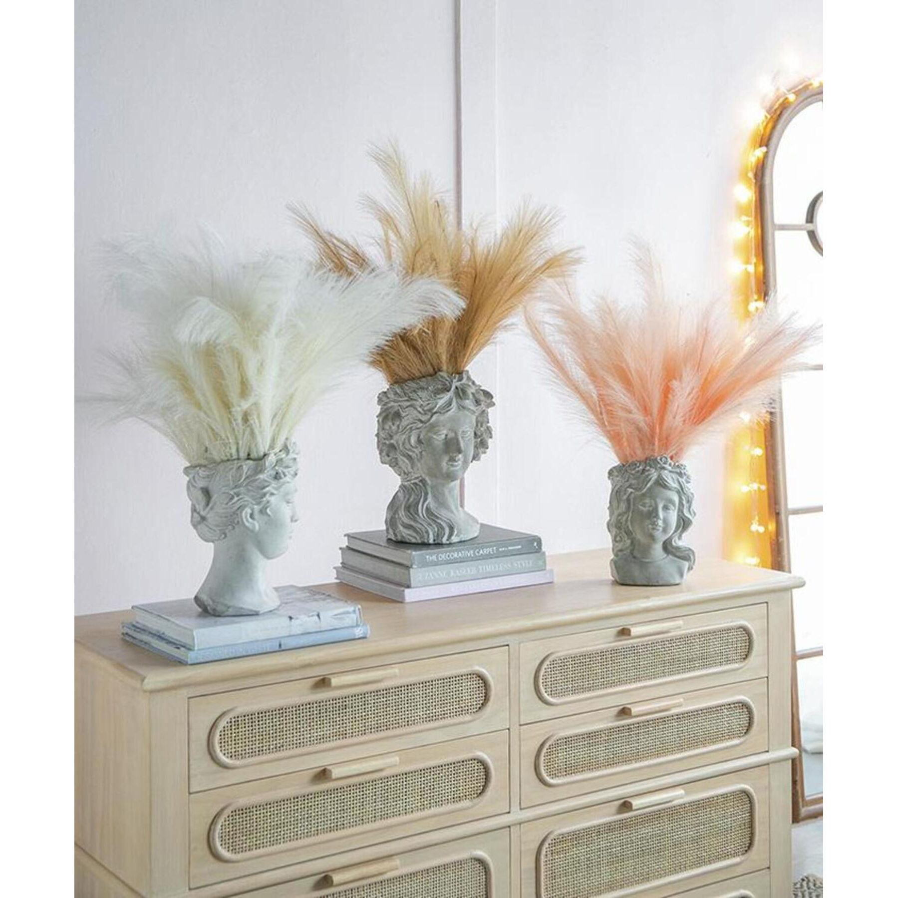 Visage White Wash Outdoor Vase